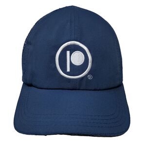 Hit Strapback Hat Blue OSFM Embroidered Logo Adjustable Breathable